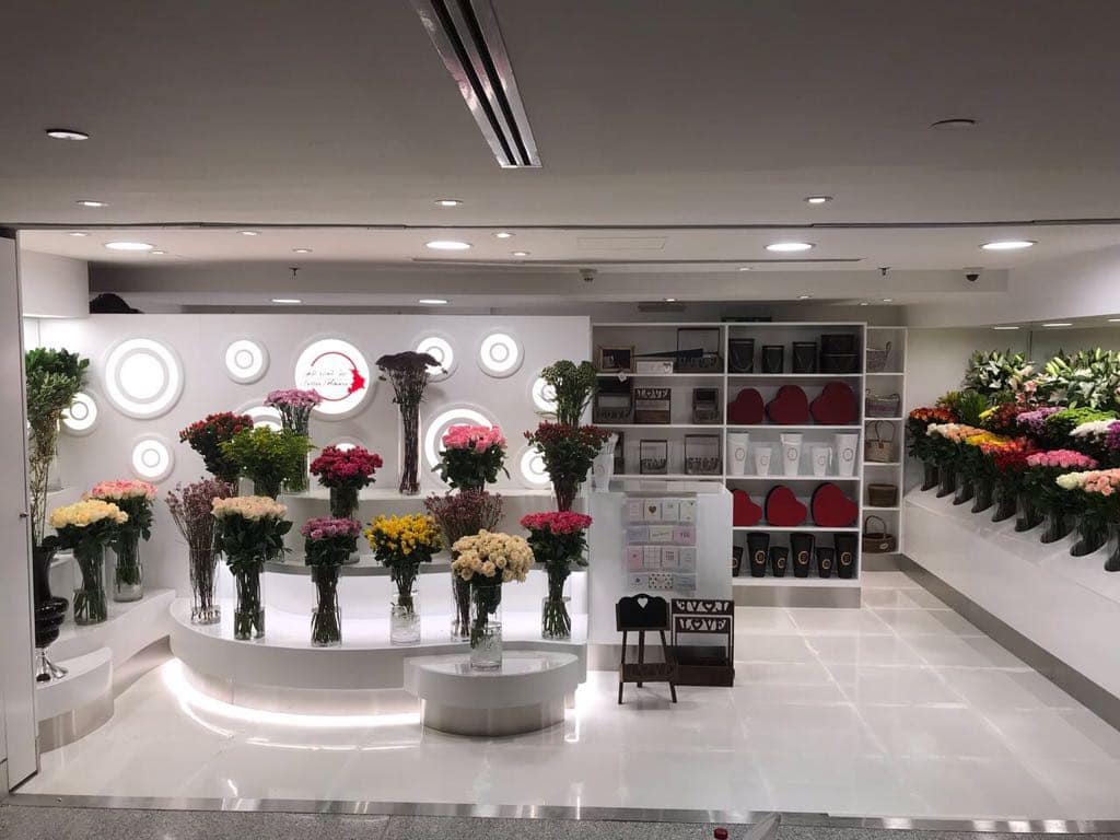 Better Flowers shop fit out at Dubai Mall done by MAST